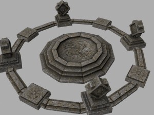 temple 3D 모델