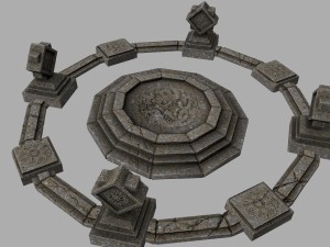temple 3D 모델