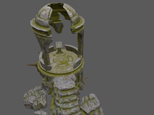 old temple 3D Model