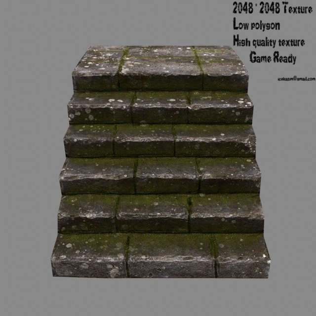 stairway 3D मॉडल .c4d .max .obj .3ds .fbx .stl .blend 