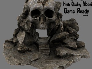 skull cave 3D Model