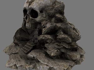 skull cave 3Dモデル
