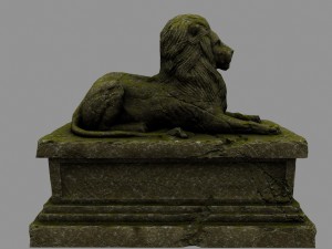 lion statue Model 3D
