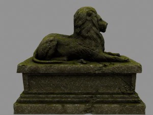 lion statue 3D Model