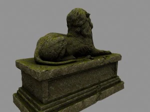 lion statue 3D Model