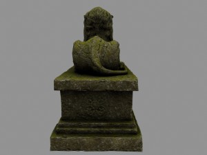lion statue Model 3D