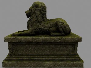 lion statue 3D Model