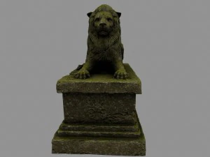 lion statue 3D Model