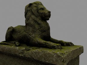 lion statue 3D Model