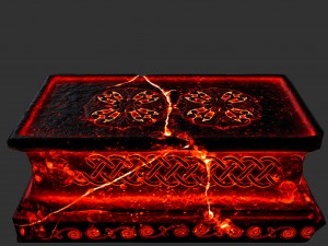 fire lion statue 3D Model