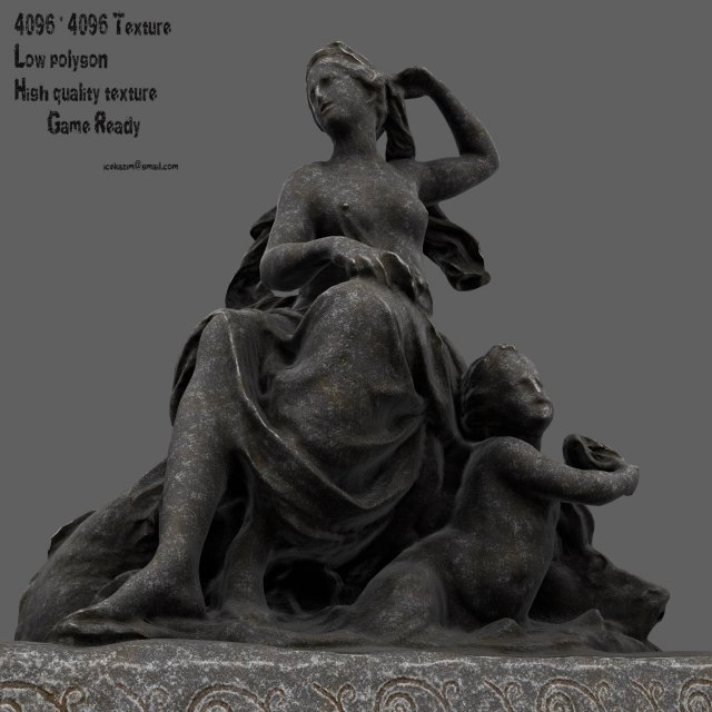 statue Modello 3D .c4d .max .obj .3ds .fbx .stl .blend 