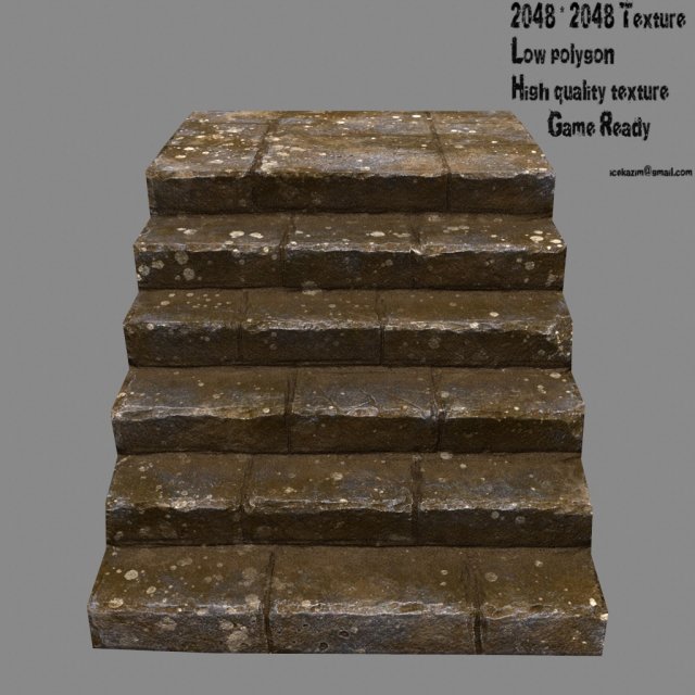 stairway Modelo 3D .c4d .max .obj .3ds .fbx .stl .blend