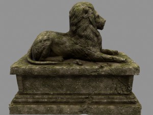 lion staue Modelo 3D