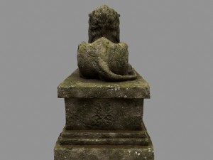 lion staue Modelo 3D
