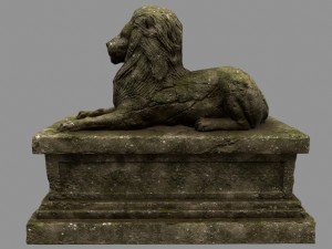 lion staue Modelo 3D