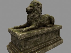 lion staue Modelo 3D