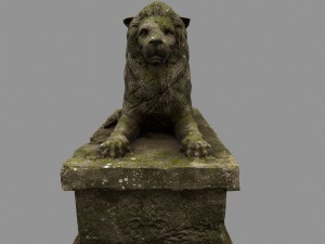 lion staue Modelo 3D