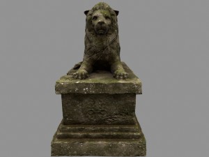 lion staue Modelo 3D