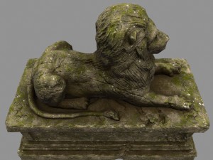 lion staue Modelo 3D