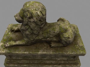 lion staue Modelo 3D