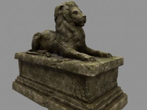 lion staue Modelo 3D