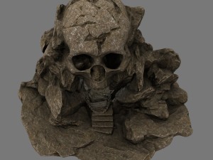 skull cave 3D Модель