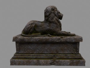 lion statue Modelo 3D