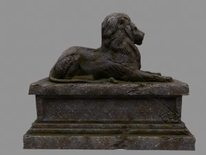 lion statue 3D Model