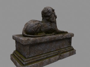 lion statue Modelo 3D