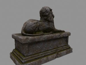 lion statue 3D Model