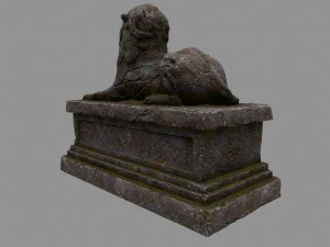 lion statue 3D Model