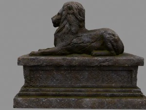 lion statue 3D Model