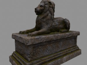 lion statue Modelo 3D