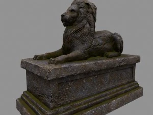 lion statue 3D Model