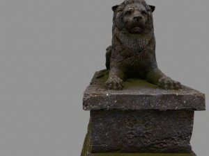 lion statue 3D Model
