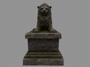 lion statue Modelo 3D