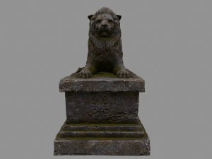 lion statue 3D Model