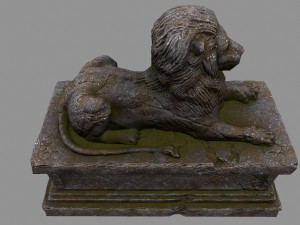lion statue Modelo 3D