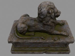 lion statue 3D Model