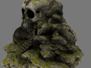 skull cave 3D Model