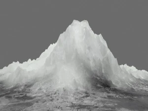 g&oacute;ra lodowa Model 3D