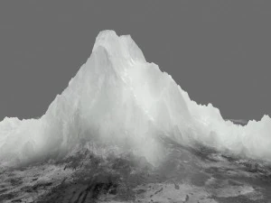 g&oacute;ra lodowa Model 3D