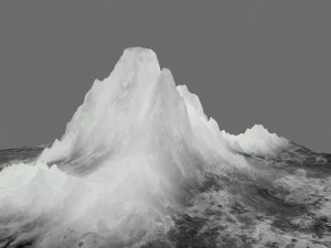 g&oacute;ra lodowa Model 3D