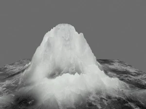 g&oacute;ra lodowa Model 3D