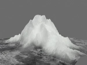 g&oacute;ra lodowa Model 3D