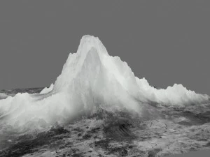 g&oacute;ra lodowa Model 3D