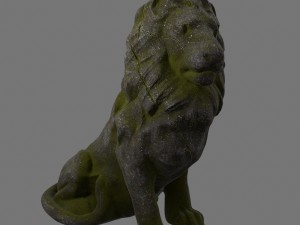 lion staue 01 3D Model
