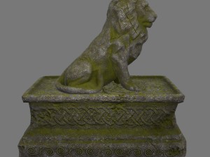lion staue 01 3D Model