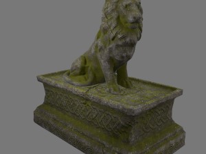 lion staue 01 3D Model