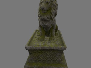 lion staue 01 3D Model